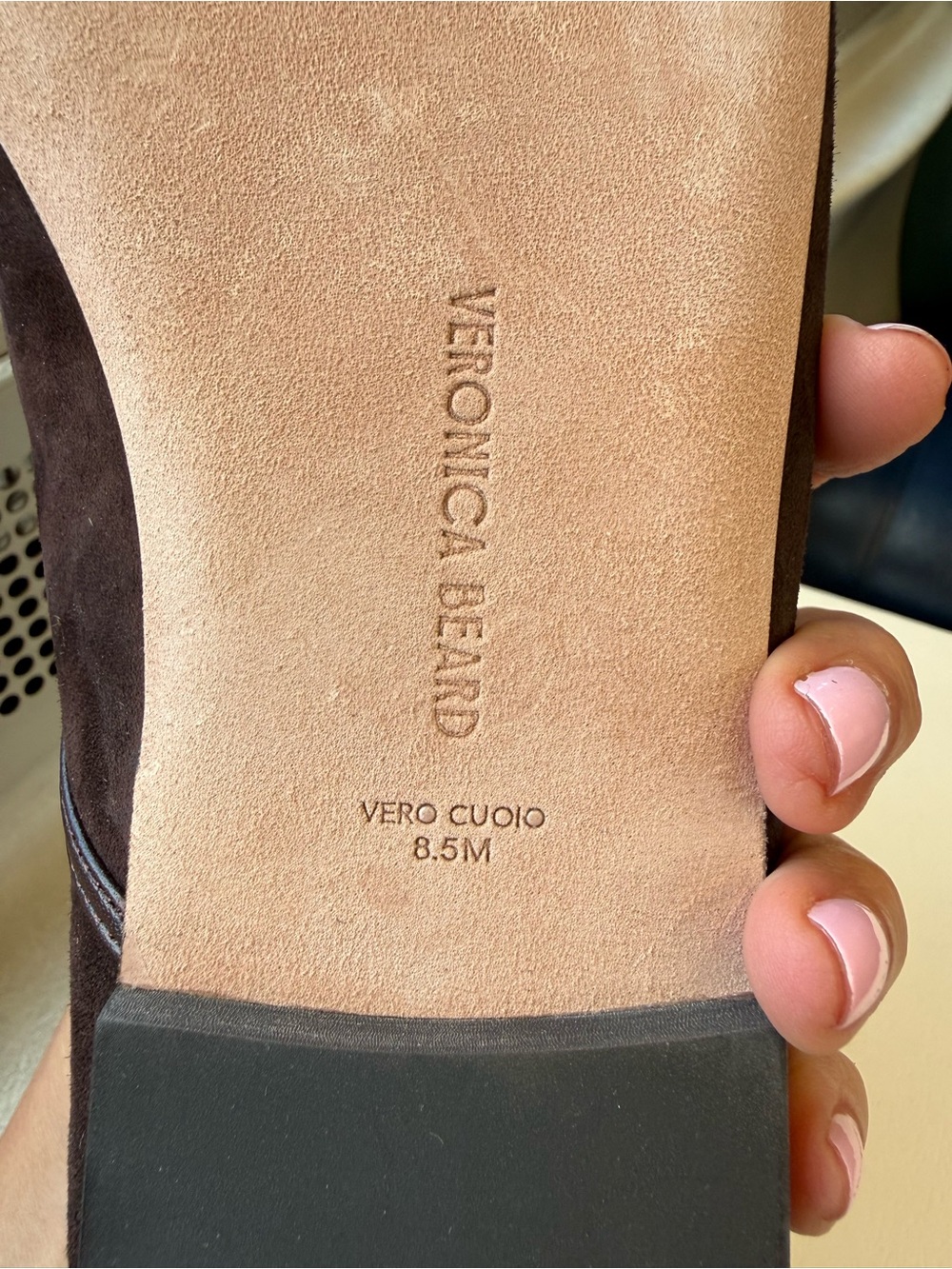 New Veronica Beard Ellie Suede Flat in Color Espresso retail $375 size 8.5 - Picture 12 of 13